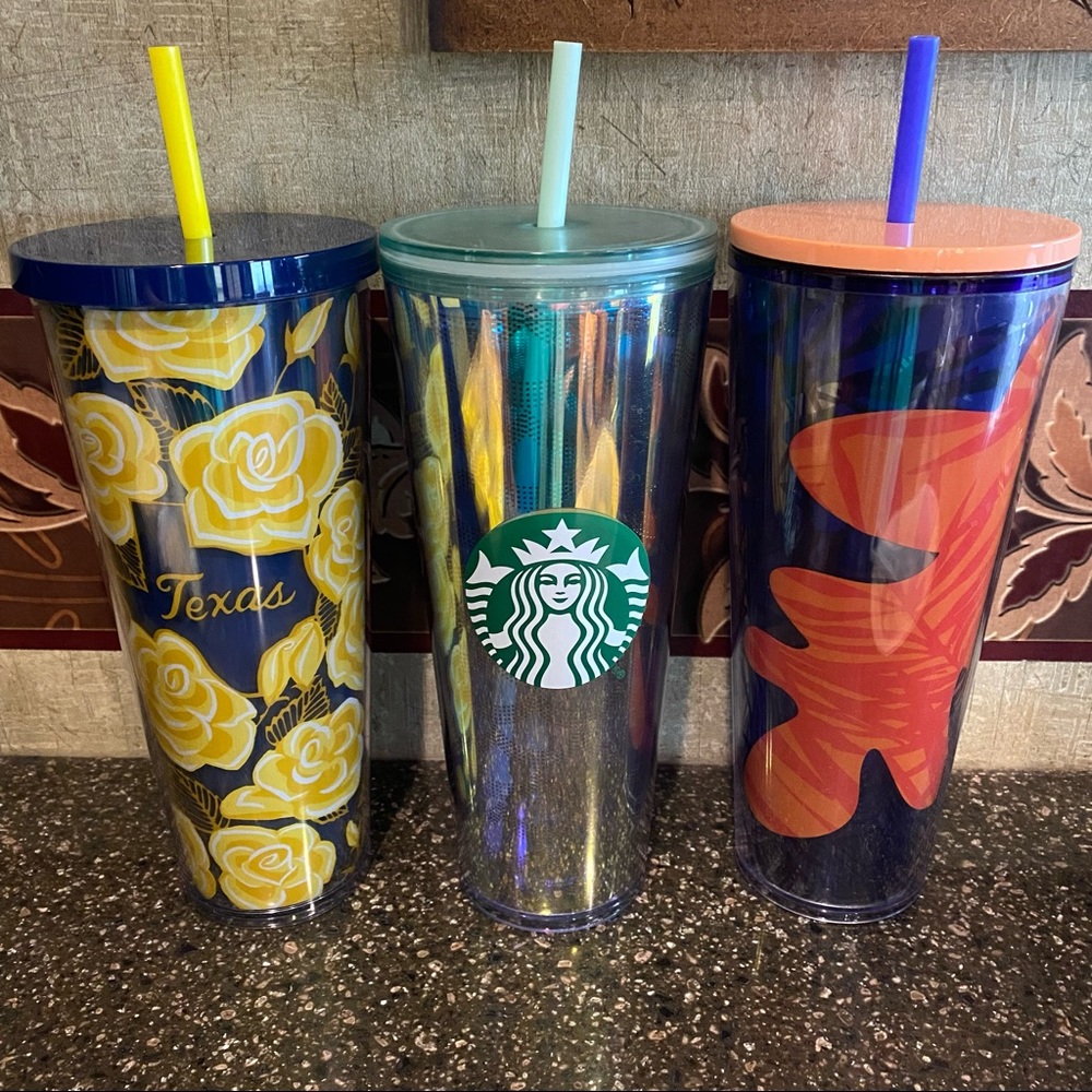 Set of 3 Venti Starbucks Collectors Cold Cups